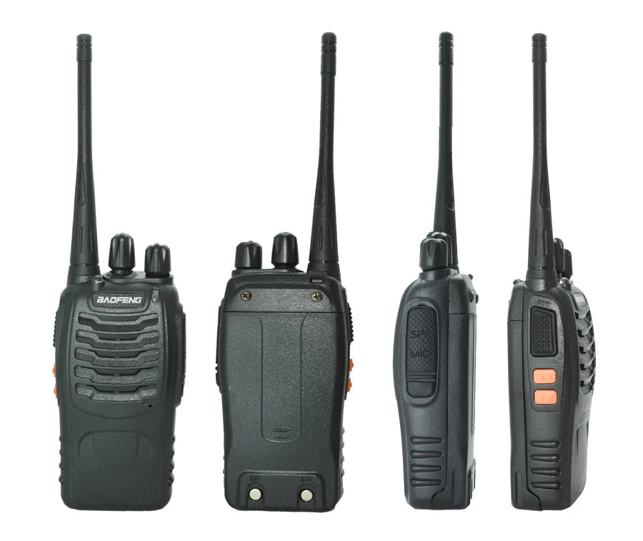 2 unids/lote Baofeng BF-888S Walkie Talkie Radio bidireccional BF 888s UHF 400-470MHz 16CH walkie-talkie Radios transceptor