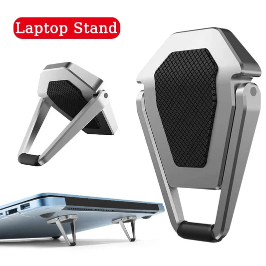 Soporte plegable de Metal para ordenador portátil, soporte Universal antideslizante para Macbook Pro Air, Lenovo, Notebook, pies de soporte de montaje para portátiles