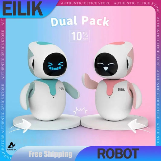 Nuevo Robot Eilik, interacción emocional, compañero inteligente, Robot mascota, estudio creativo electrónico, compañero de escritorio, juguetes de Navidad, regalos